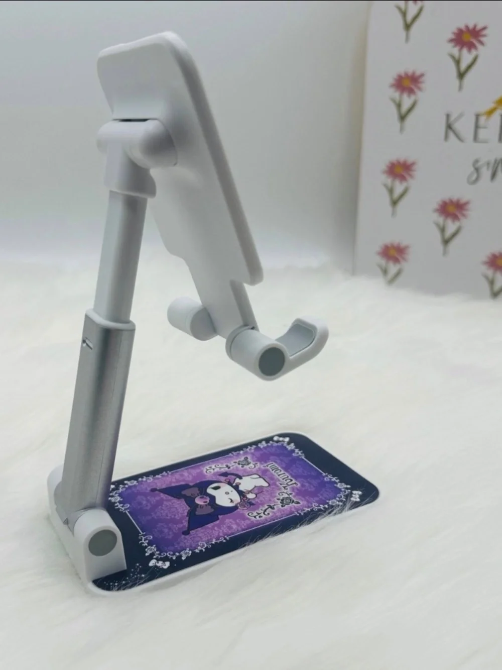 Kuromi Adjustable Phone Stand Holder Cute Purple Sanrio Desk Stand
